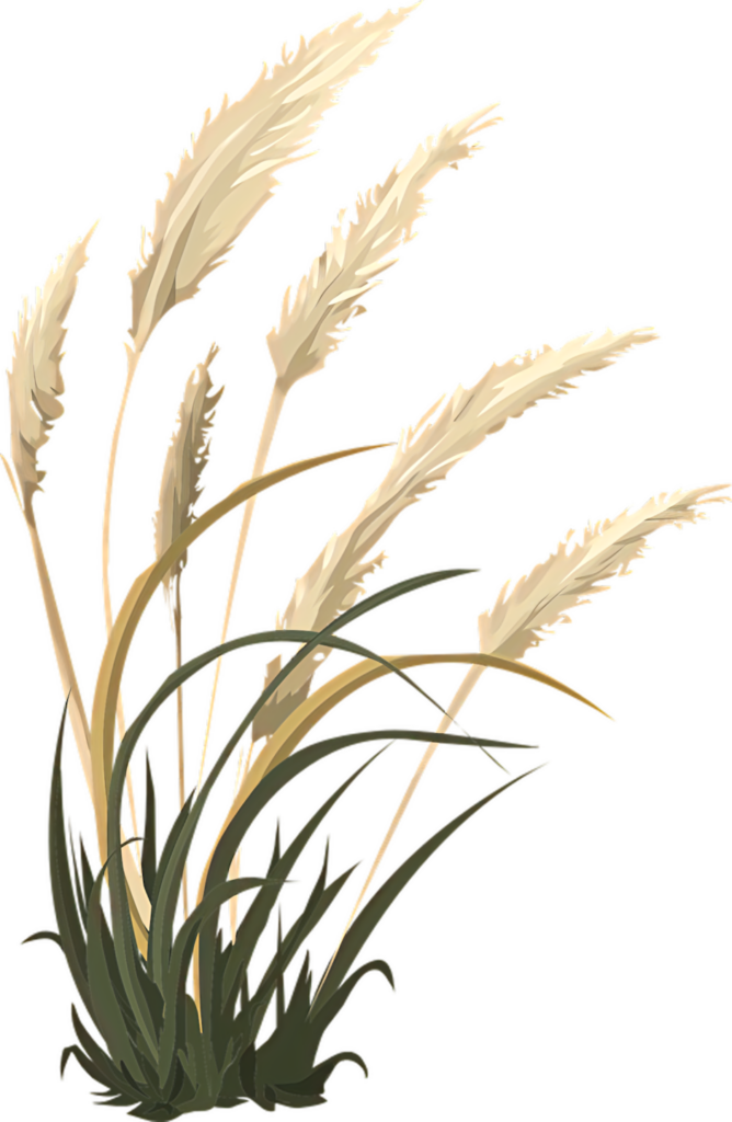 Elegant Golden Wheat Stalks Wallpaper: Rustic Vector Illustration
