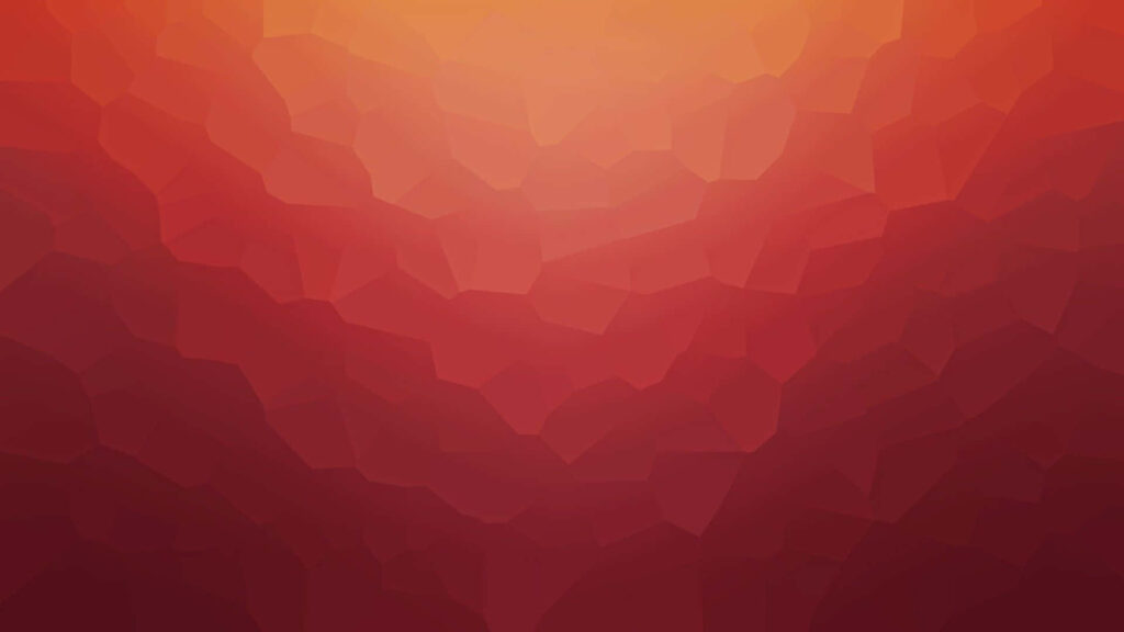 Deep Red to Amber Gradient Wallpaper with Textured Polygonal Design