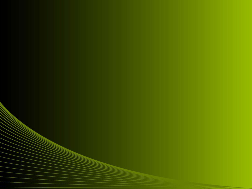 Elegant Green Gradient Wallpaper with Dynamic Curved Lines