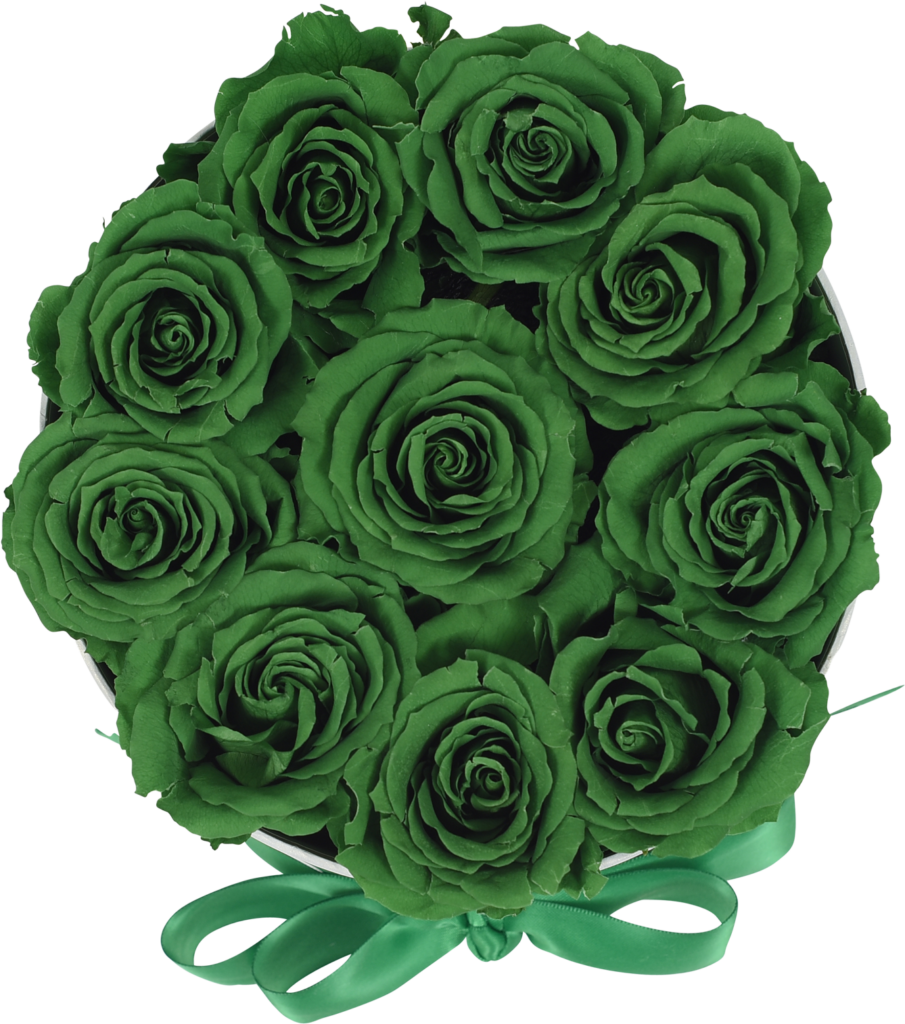 Elegant Green Rose Bouquet Wallpaper with Textured Petals