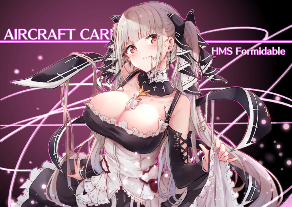 Elegant HMS Formidable Wallpaper from Azur Lane - Vibrant Purple Design