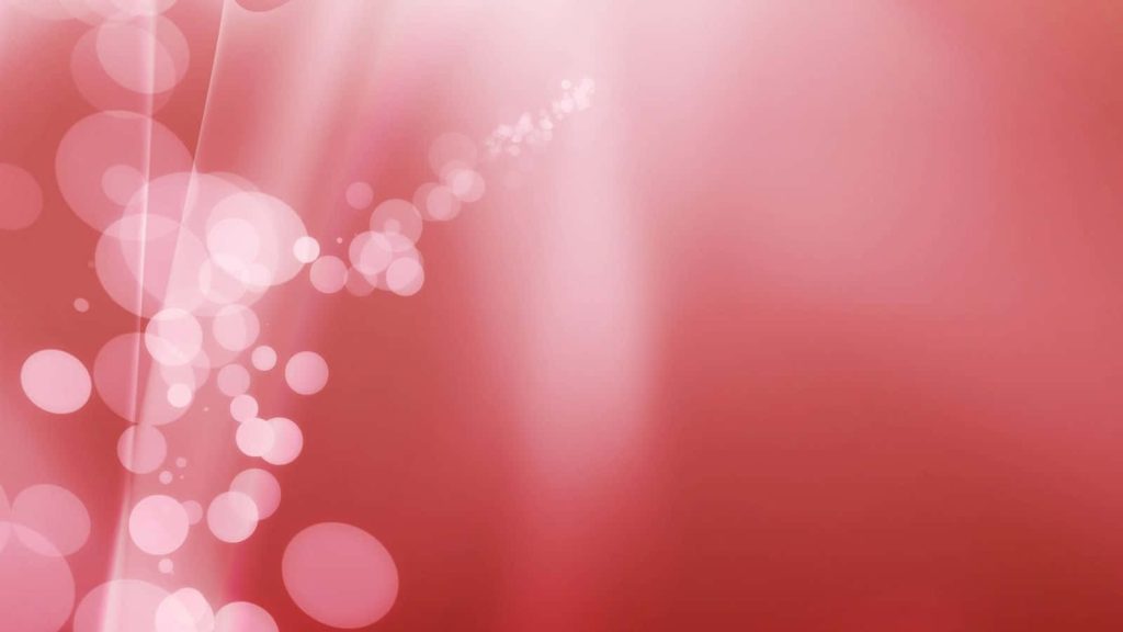 Abstract light red wallpaper with glowing white bokeh on left modern minimalist background