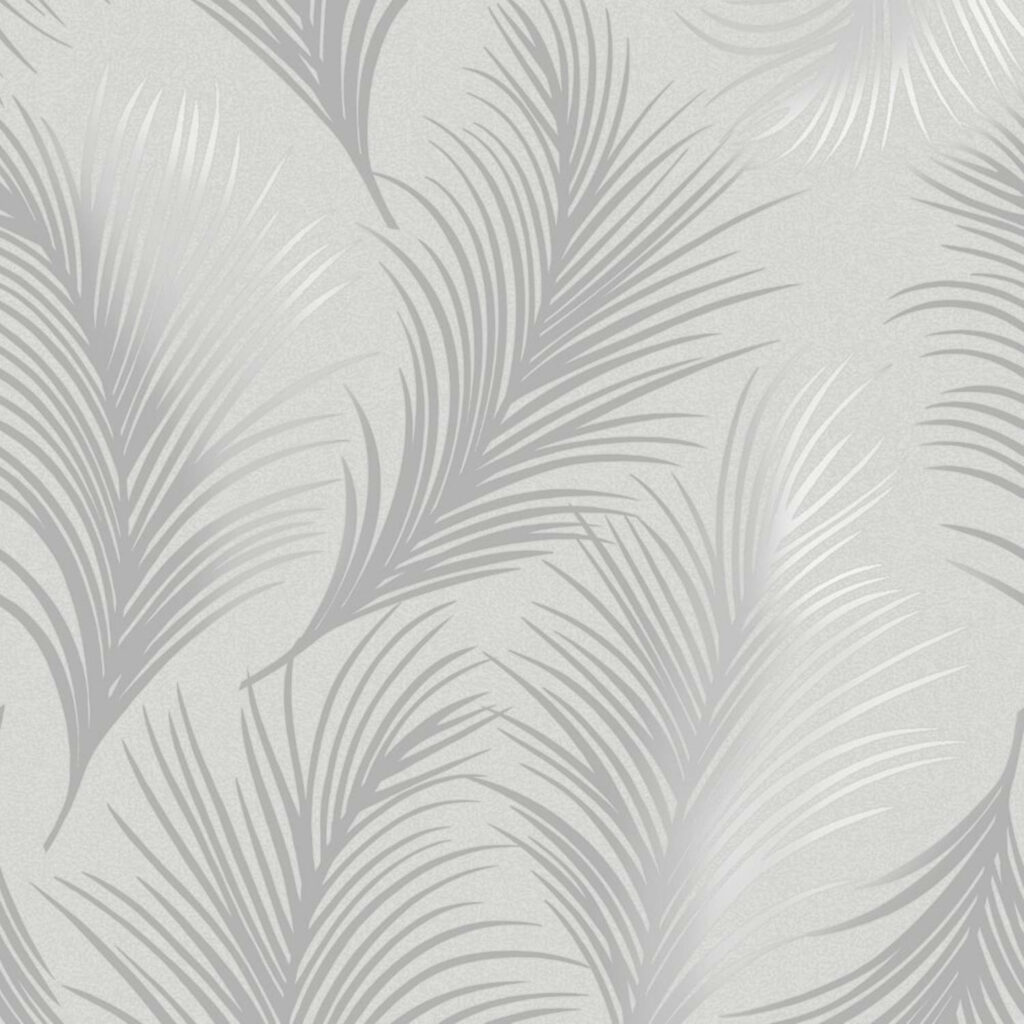 Elegant Metallic Feather Wallpaper by Holden for Sophisticated Interiors