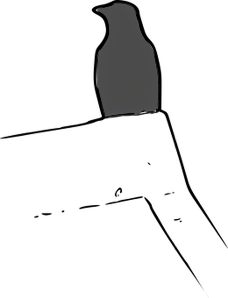 Minimalist Abstract Bird Wallpaper on Dark Background - Modern Art