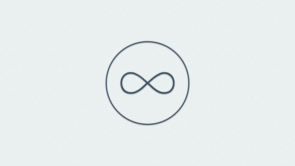 Elegant Minimalist Infinity Symbol Wallpaper for Modern Aesthetics