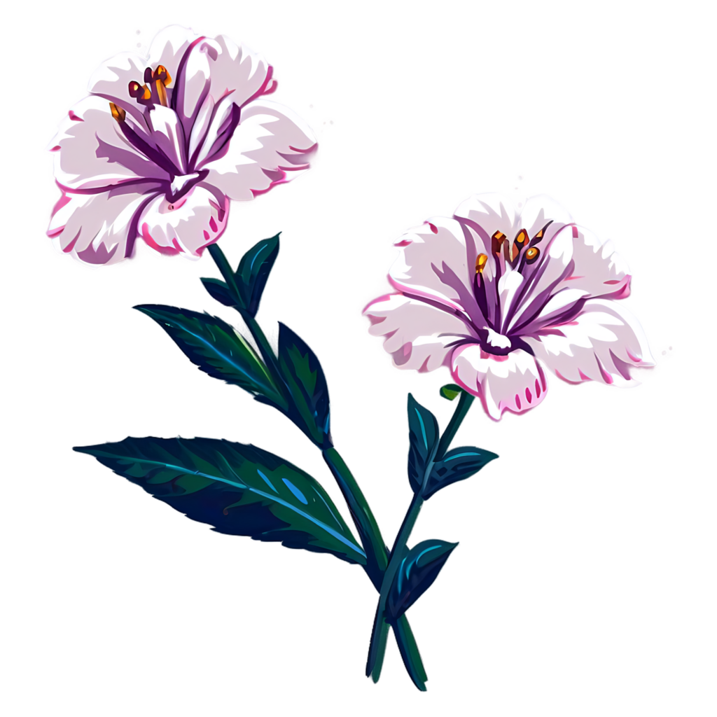 Minimalist Floral Wallpaper: Elegant White & Pink Flowers Design