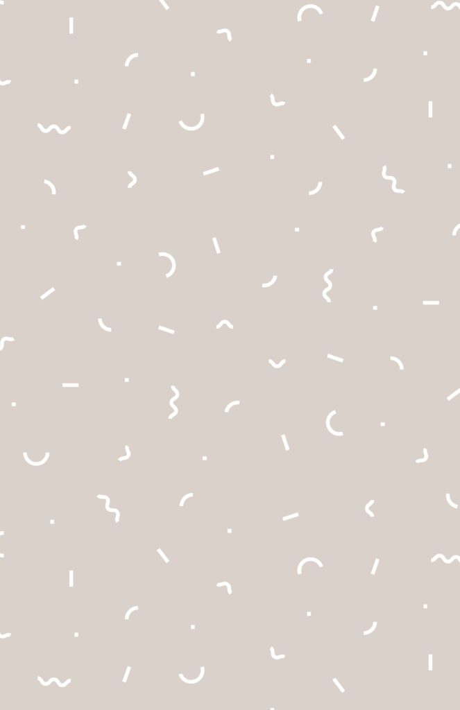 Elegant Minimalist Wallpaper with White Geometric Shapes on Beige