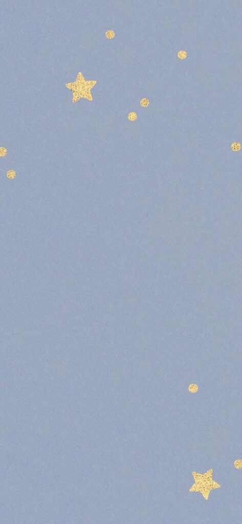 Elegant Grey Wallpaper with Golden Stars | Minimalist Design