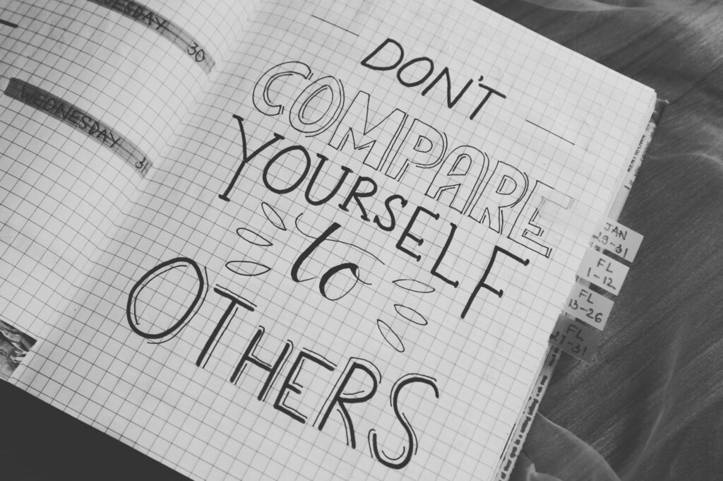 Elegant Monochrome Journal: Motivational Handwritten Message Wallpaper