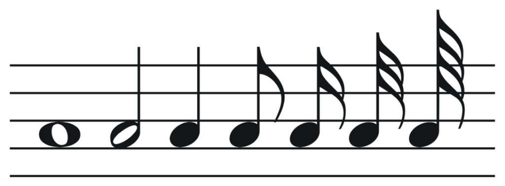 Elegant Musical Notes Wallpaper: Minimalist PNG for Music Lovers