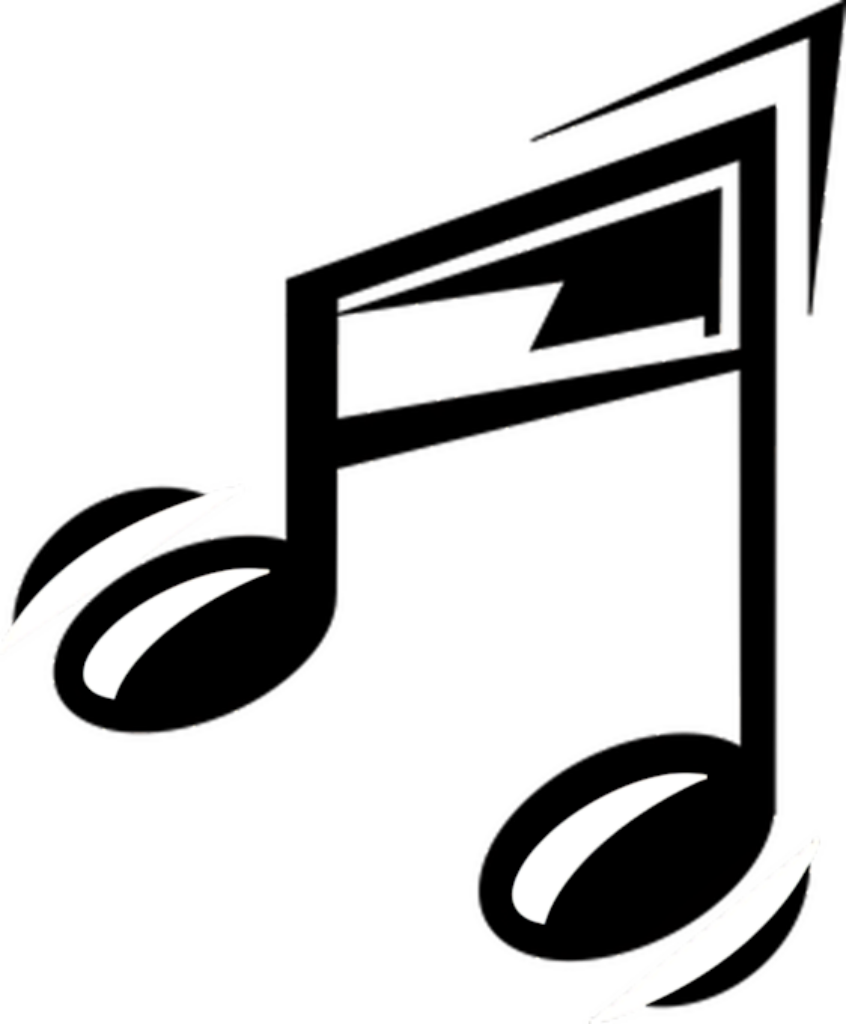 Elegant Abstract Musical Notes Wallpaper on Sleek Black Background