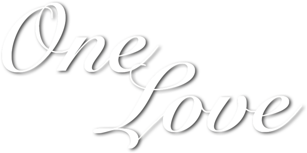 Elegant Calligraphy Wallpaper: One Love - Unity & Warmth Design