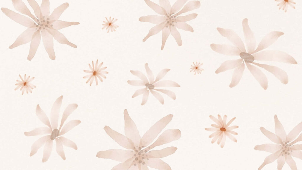Elegant Pastel Flower Wallpaper for a Calming Ambiance