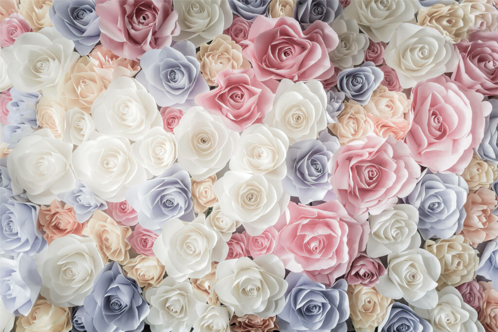 Serene Pastel Rose Wallpaper: Elegant Floral Background Design