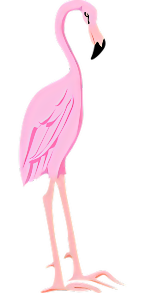 Stylized Pink Flamingo Wallpaper: Elegant Minimalist Design