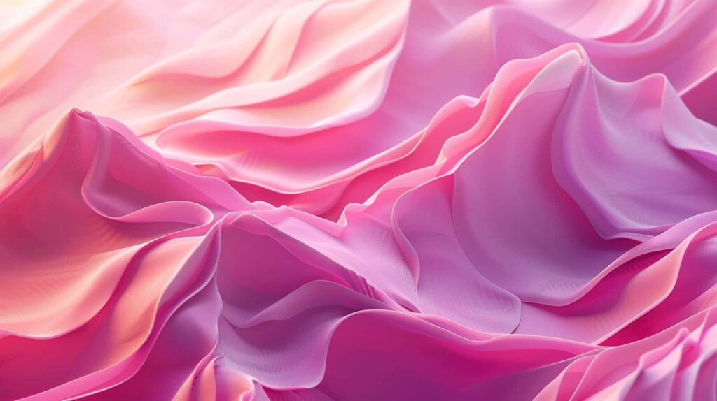 Elegant Pink Wave Wallpaper: Abstract 3D Textured Background Design