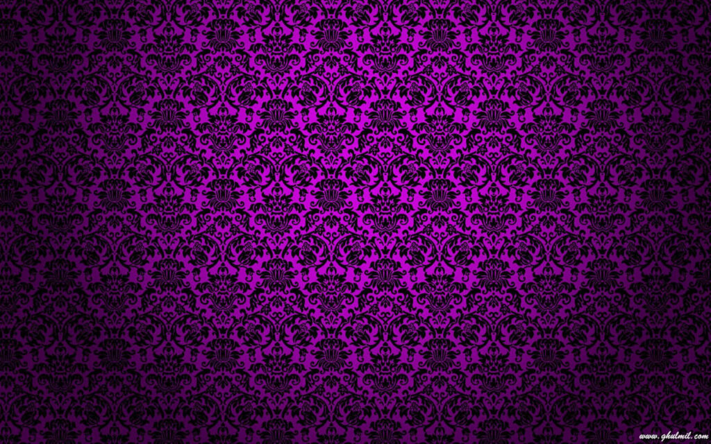 Elegant Purple Floral Wallpaper Background with Marble Texture