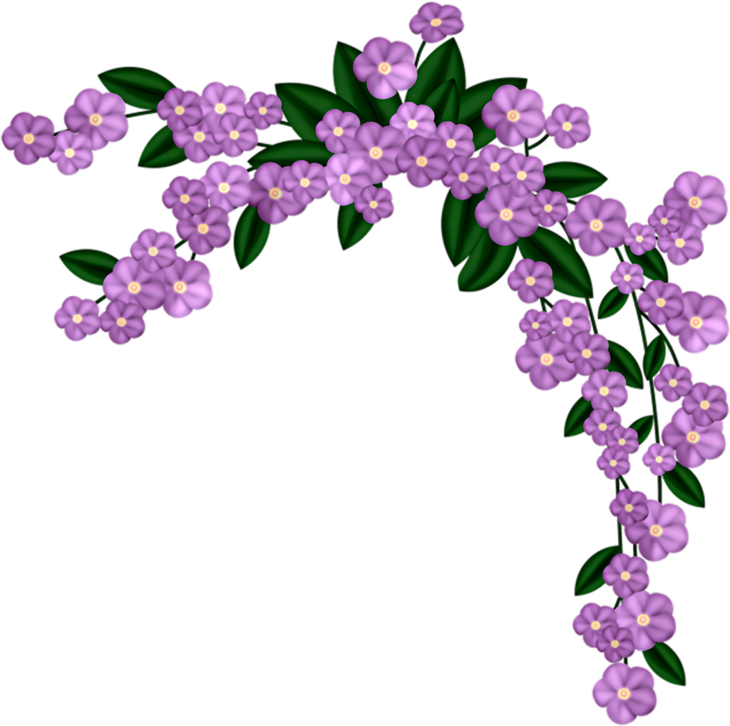 Elegant Purple Flower Arch Wallpaper with Lush Green Leaves