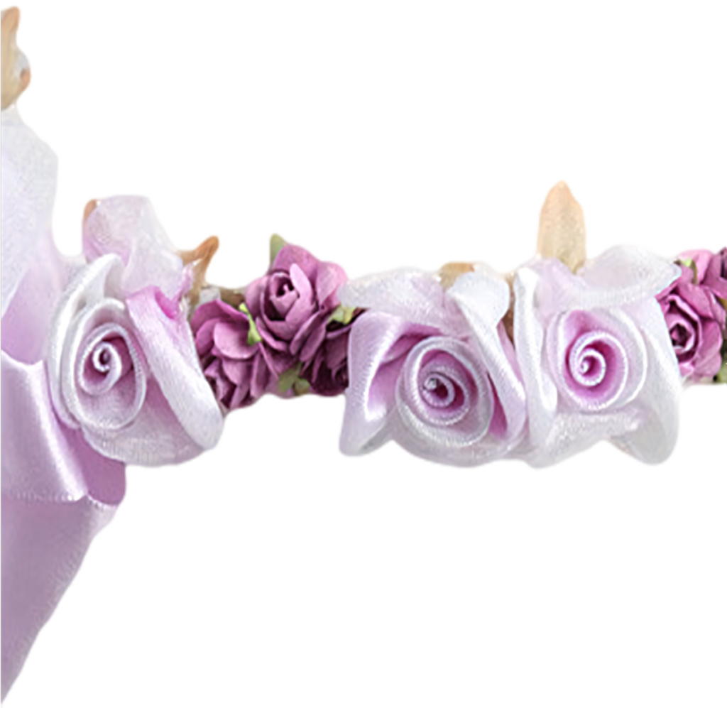 Elegant Purple Flower Headband: Lavender Rose Wallpaper Background