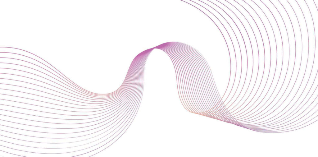 Elegant Minimalist Wallpaper with Wavy Purple Gradient Design
