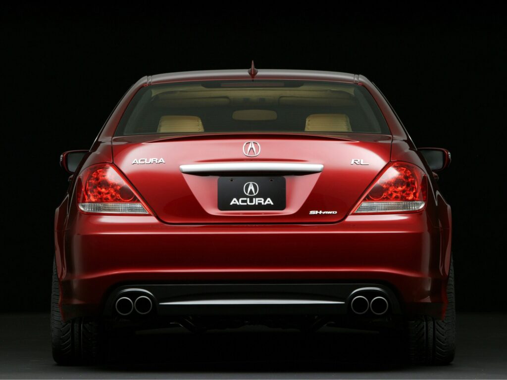 Elegant 2005 Acura RL Concept Car Rear View Wallpaper Background