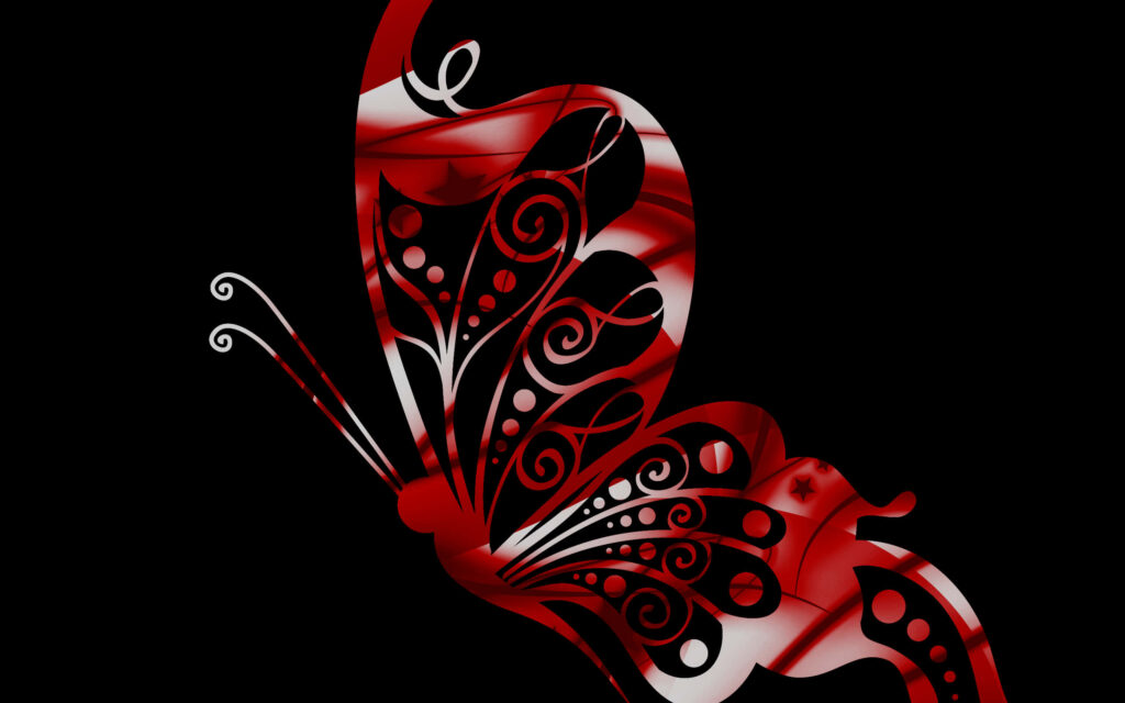 Elegant Red Butterfly Wallpaper: A Symbol of Inspiration and Dreams