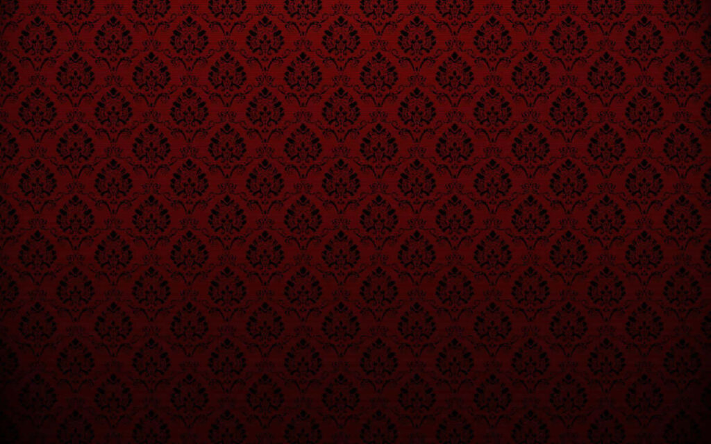 Elegant Vintage Red Wallpaper Background with Intricate Royal Pattern