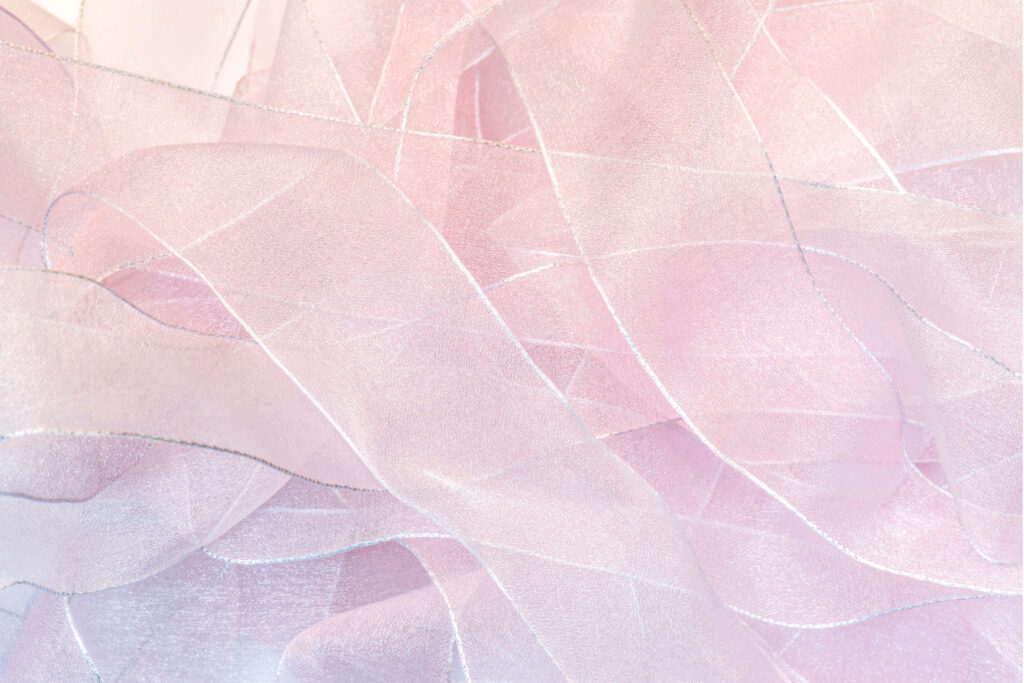 Elegant Soft Pink Ribbon Wallpaper: Translucent Silky Background