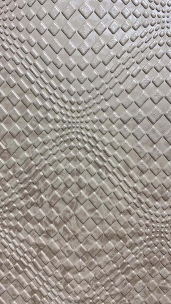 Elegant Textured Leather Wallpaper with Diamond Motif Design