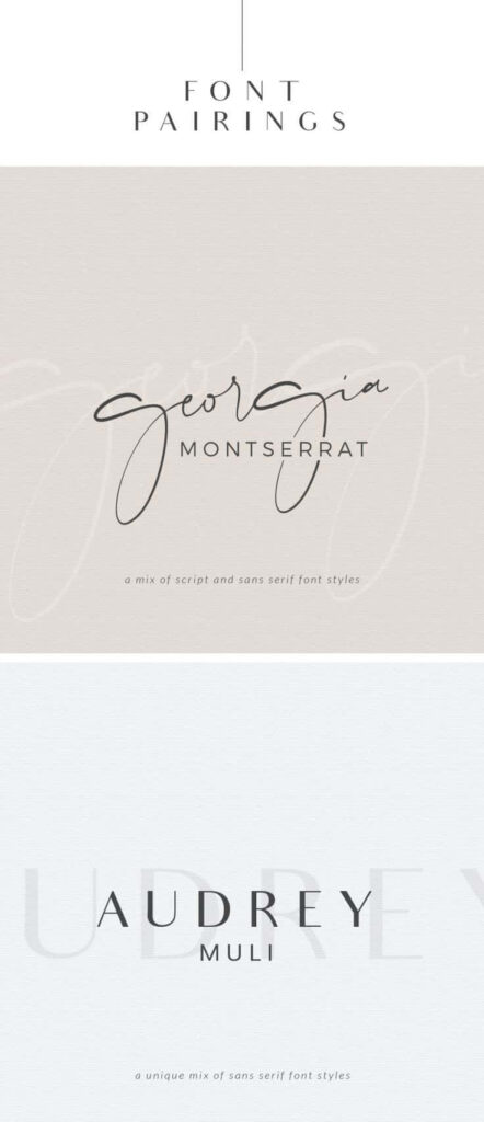 Elegant Typeface Pairings: Script & Sans Serif Wallpaper Design