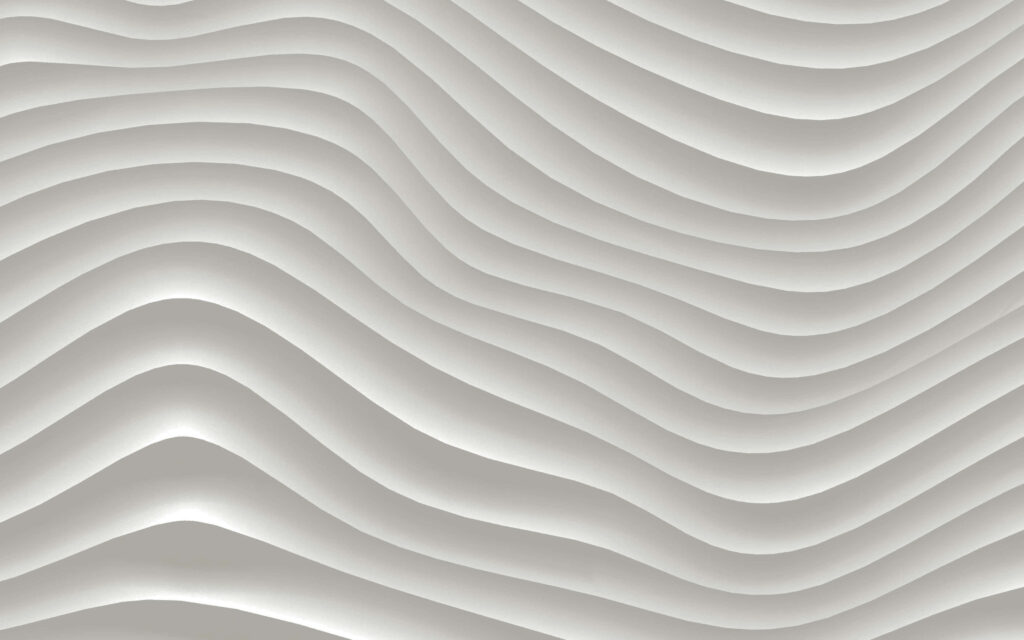 Elegant Wavy Carved Lines Wallpaper: Textured White Background Design