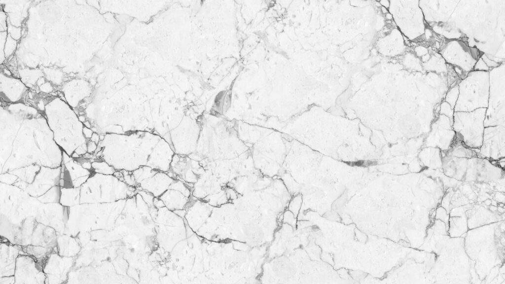 Elegant White Abstract Marble Wallpaper with Gray & Black Veins
