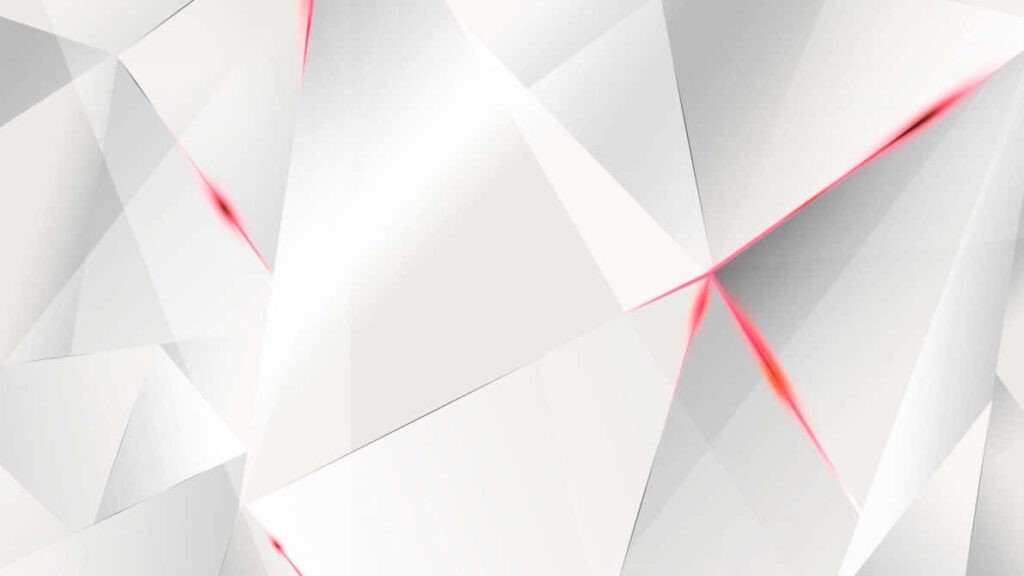 Elegant White Abstract Background with Geometric Shapes & Red Accents Wallpaper