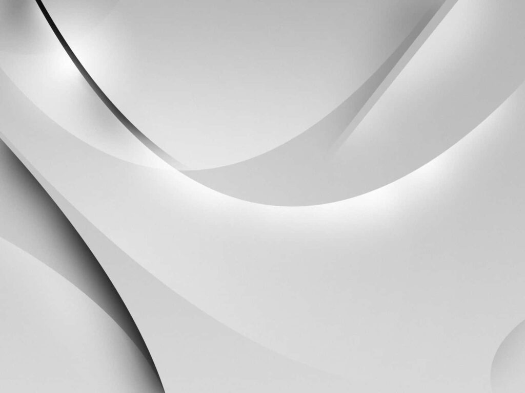 Elegant White Abstract Background with Smooth Flowing Lines Wallpaper