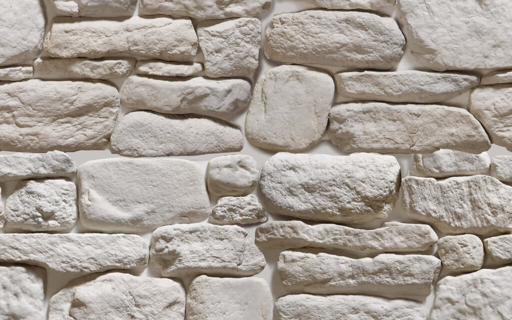 Elegant White Textured Stone Wall - Rustic Wallpaper Background