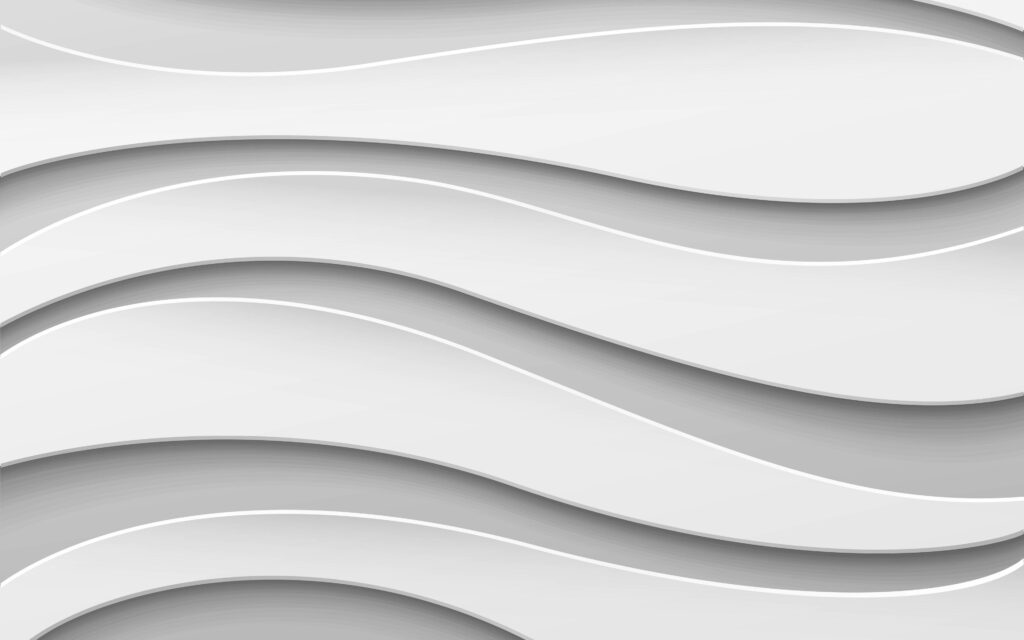 Elegant White Wavy Lines Wallpaper for a Modern Android Background