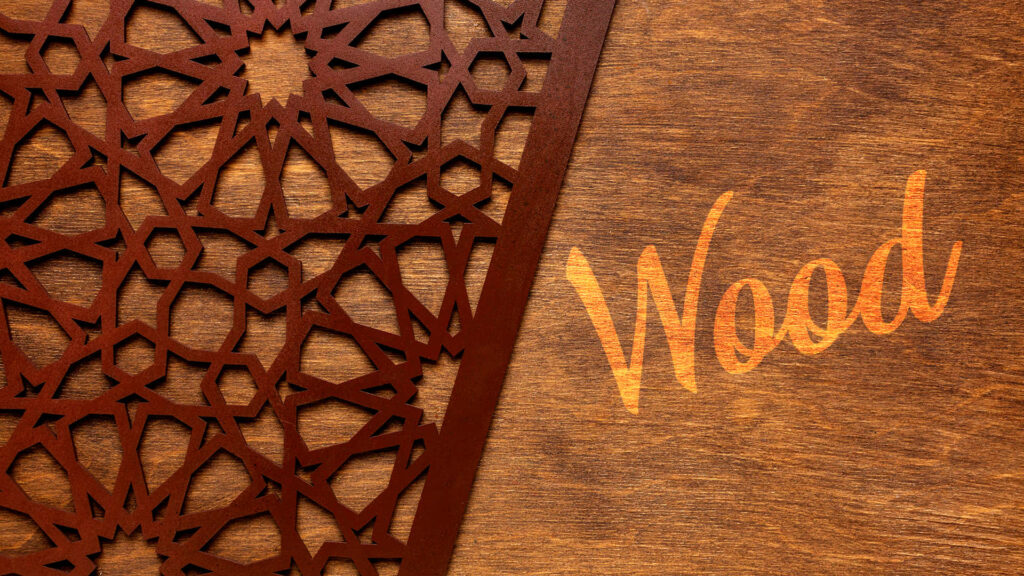 Elegant Wood Wallpaper: Intricate Geometric Patterns | 1920x1080