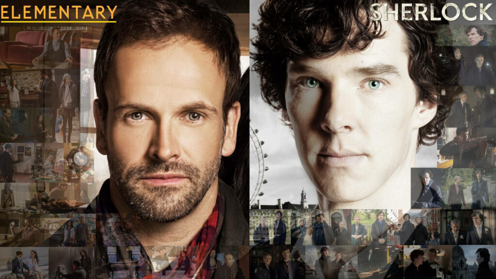 Elementary vs. Sherlock: Iconic Detective Wallpaper Background