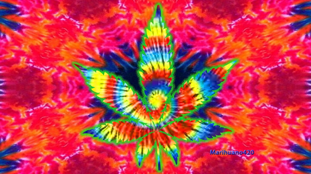 Psychedelic Scientific Spectacle: Vibrant HD Wallpaper for Your Desktop