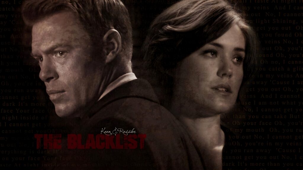 Elizabeth Keen and Donald Ressler back to back intense partnership NBC The Blacklist wallpaper background