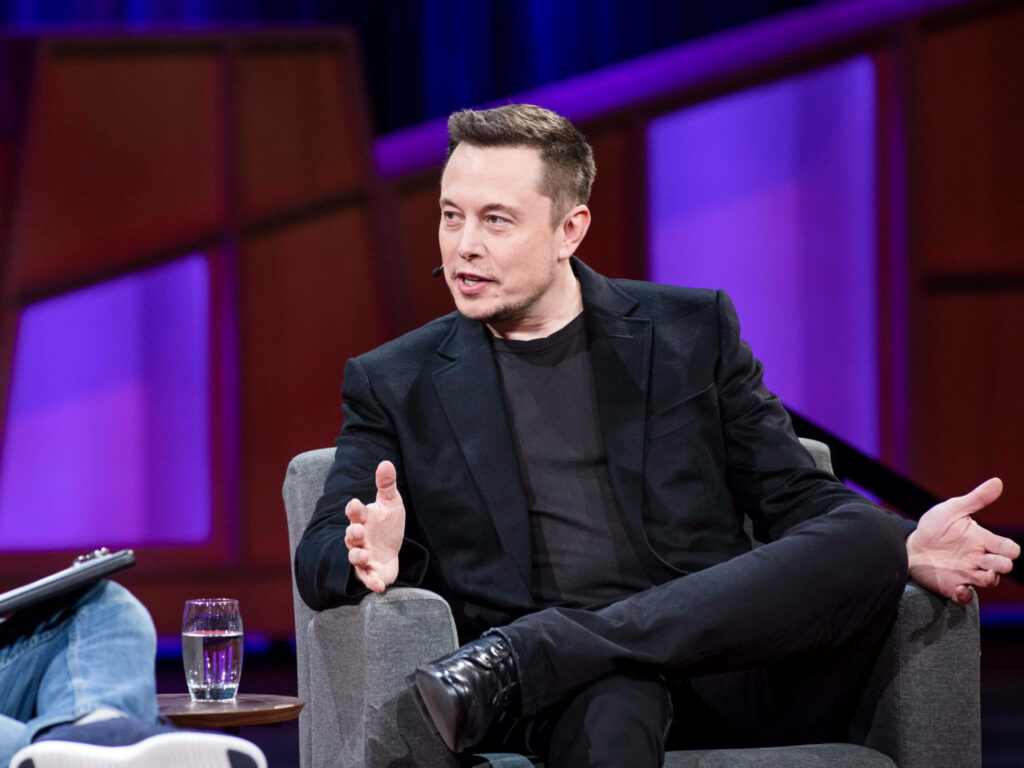 Elon Musk TED 2017 Wallpaper: Professional Setting & Insightful Speech