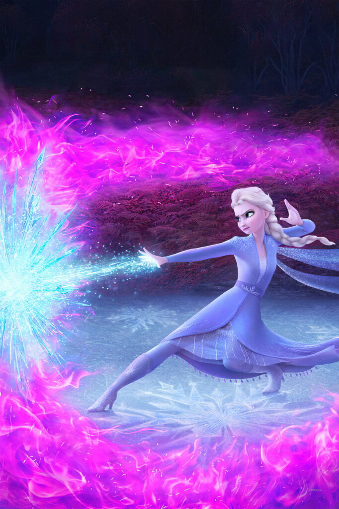 Frozen 2's Astonishing Elsa: A Magical HD Wallpaper for Your Phone!