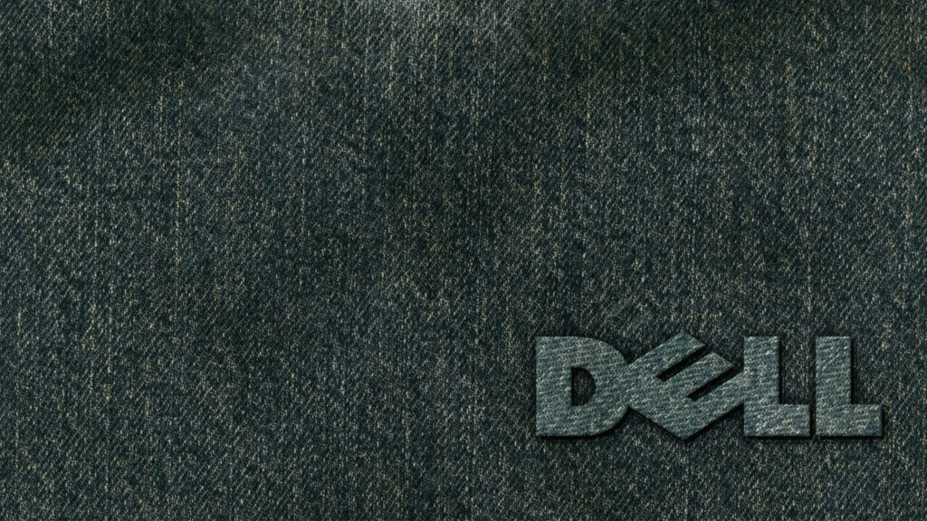4k Delight: Capturing the Impressive Dell Logo Embossed on Luxurious Felt Wallpaper