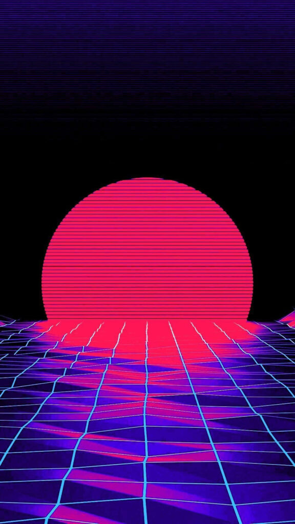 Embrace the Fad: Immerse Yourself in Retro Coolness with the Vibrant Vaporwave Iphone Background Wallpaper