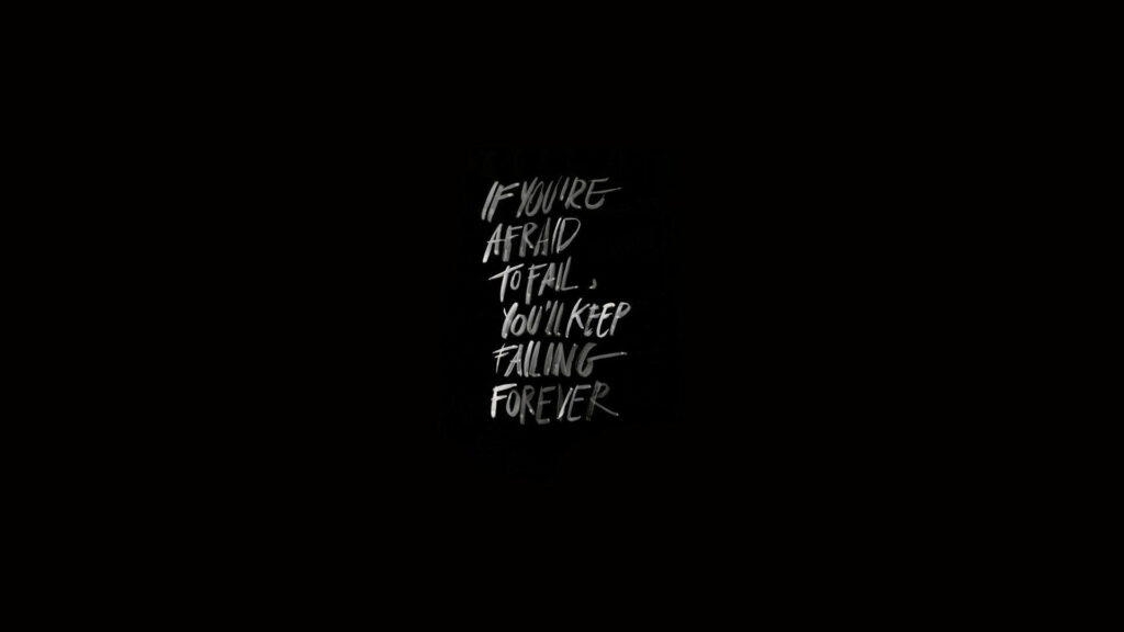 Fearless Minimalist: Embracing Failure for Endless Growth Wallpaper