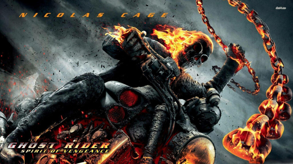 The Infernal Fury of Ghost Rider: A Wallpaper Masterpiece