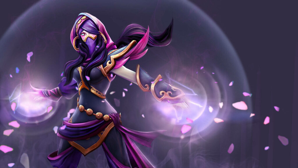 Lanaya, the Stealthy Assassin: A Mesmerizing Wallpaper from Dota 2
