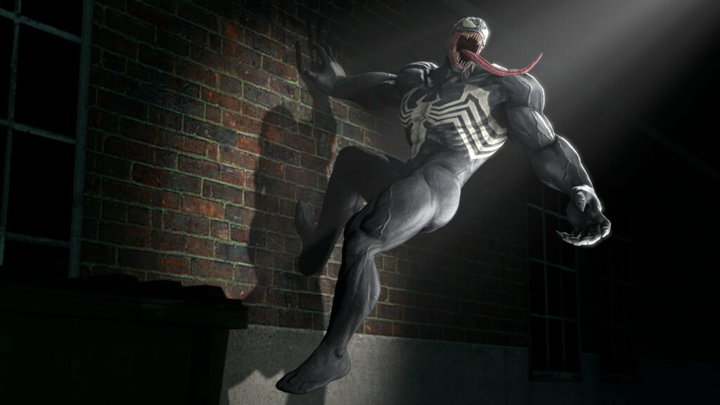 Captivating Venom: A Spectacular Superhero in the Spotlight Wallpaper