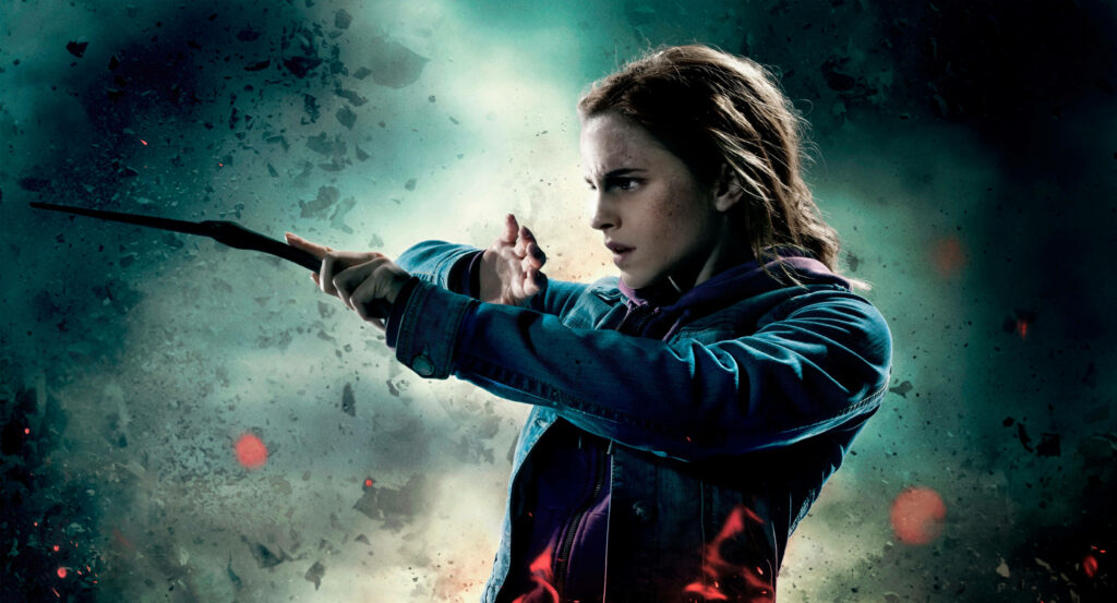 Emma Watson as Hermione Granger: Spellbinding Harry Potter Wallpaper