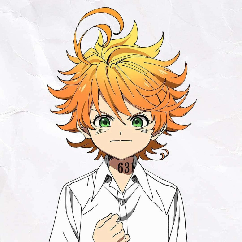 Emma Wall Art: Fierce Character from *The Promised Neverland* Wallpaper